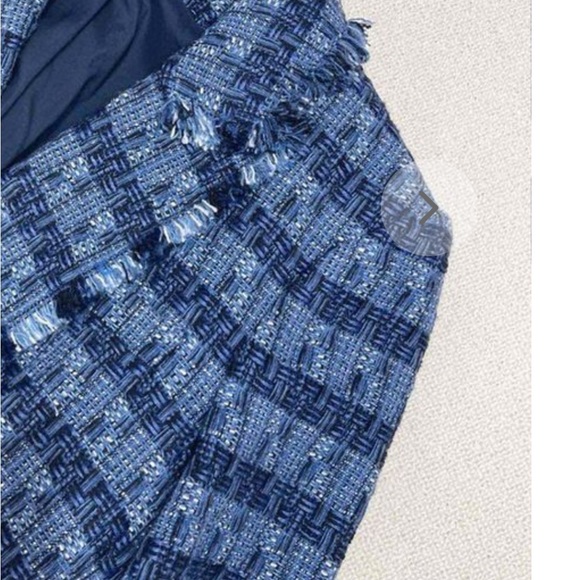 Veronica Beard Cutaway Tweed Dickey Blazer - Picture 4 of 12